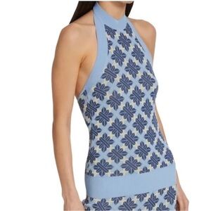 NWT Dodo Bar Or Lily Top in Blue Combo Sz 42